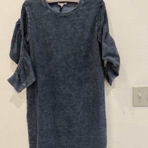 Bodycon Dress NWT Size Small Denim Illusion